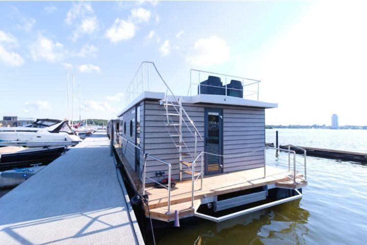 Hausboot Fjord Aries Mit Dachterrasse In Schleswig Exterior foto